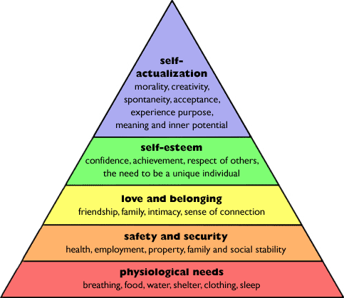 Image result for maslow's pyramid